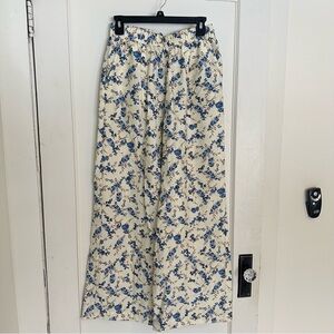 A New Day Cream and Blue Floral Pants